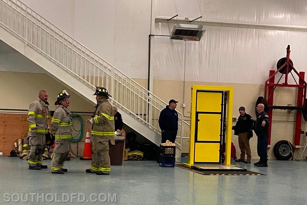 Suffolk County Fire Academy Instructors Teach Forcible Entry at Southold FD