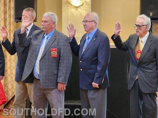 North Fork Volunteer Firefighter's Association installs SFD's Gary Haupt as President.