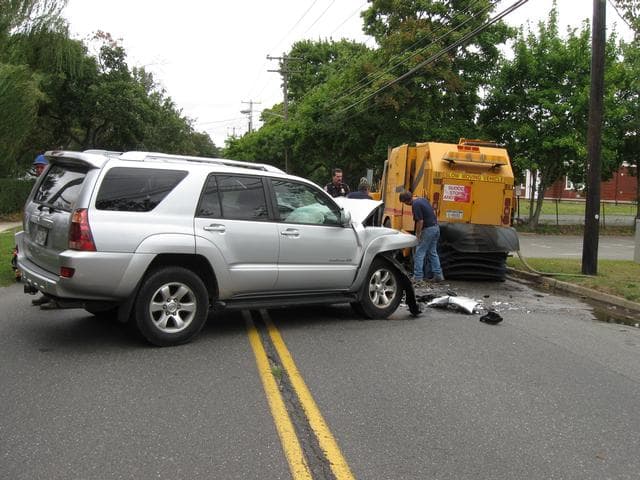 Car vs. Street Sweeper - 001.JPG