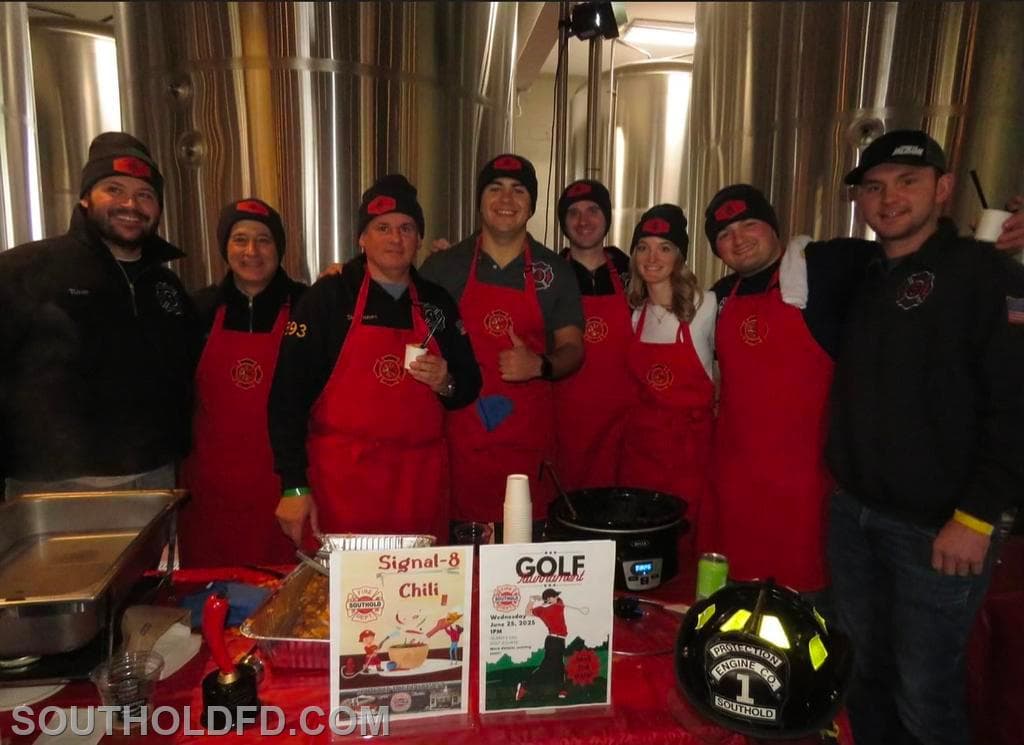SoutholdFD Chili Team wins People's Choice Honors at the Greenport Brewery Chili Cook-off Contest...Again!