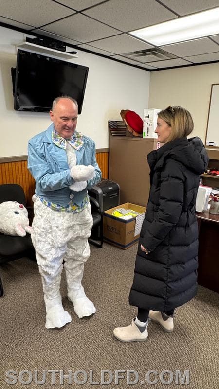 Inclement Weather Poses No Problems for Easter Egg Hunt.